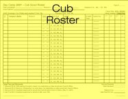 Cub Roster